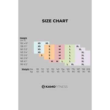 Kamo Fitness High Waist Athletic Yoga Shorts Tummy Control Workout Running (Black, M)