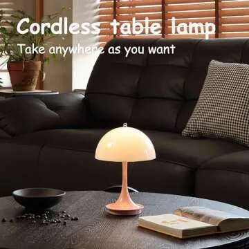 Charming Mushroom Lamp - Portable Dimmable Light for All