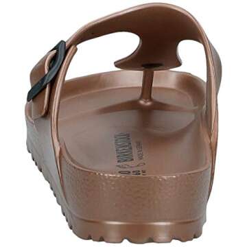 Birkenstock Unisex Gizeh Essentials EVA Sandals, Metallic Copper, 40 R EU