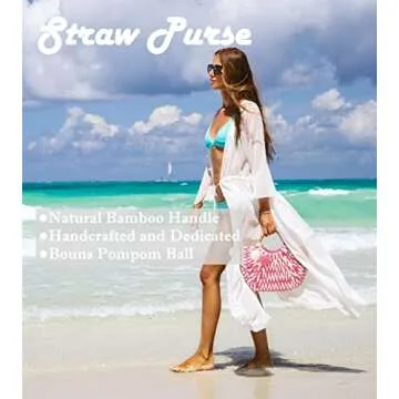 GOGREENWOVEN Straw Bag - Elegant Beach Tote for Women