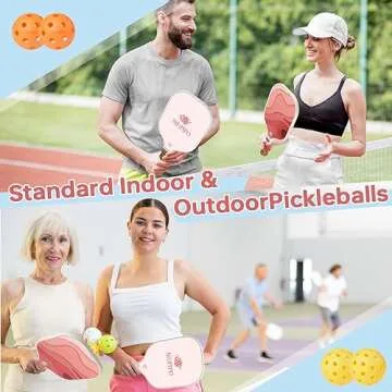niupipo Pickleball Paddle, USA Approved Lightweight Pickleball Paddle with Fiberglass Surface