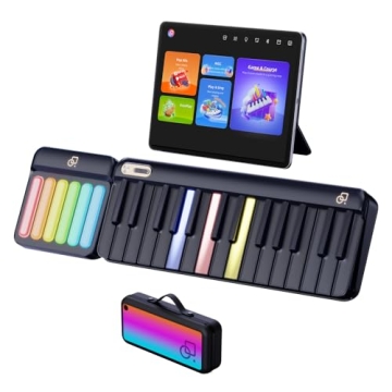 PopuPiano Smart Keyboard with Light-Up Keys & Free Lessons