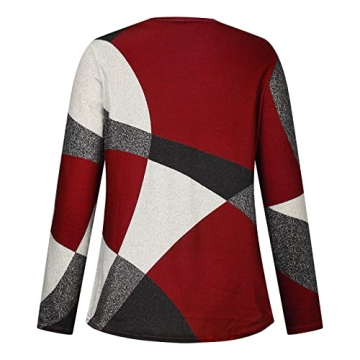 Trendy Color Block Long Sleeve Casual Women’s Shirts