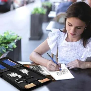 35-Piece Sketching & Drawing Art Kit for All Ages