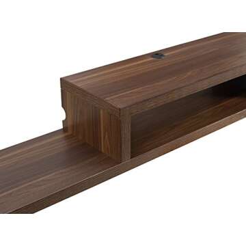 Martin Furniture Asymmetrical Floating Wall Mounted TV Console