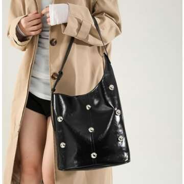 Trendy Studded Hobo Bags for Women - Stylish Commuter Tote