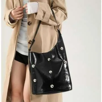 Trendy Studded Hobo Bags for Women - Stylish Commuter Tote