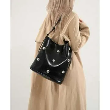 Trendy Studded Hobo Bags for Women - Stylish Commuter Tote