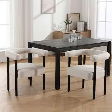 BESTANO Mid-Century Modern Dining Chairs Set of 2