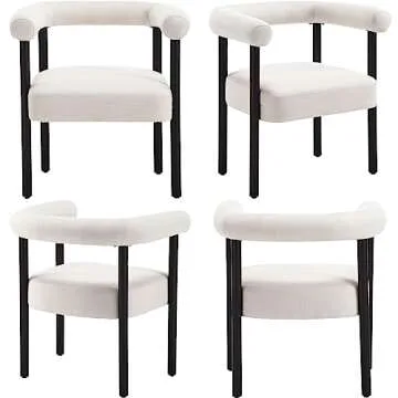BESTANO Mid-Century Modern Dining Chairs Set of 2