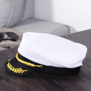 Adjustable Captain Yacht Hat for Themed Parties & Costumes