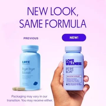 Love Wellness Bye Bye Bloat | Digestive Enzymes for Fast Acting Bloating Relief for Women | Helps Reduce Water Retention & Gas Relief | Supports Digestive Health with Fenugreek & Dandelion | 60 Count