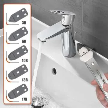 THINKWORK Caulking Tool Kit, 4 in 1 Caulk Remover Tool, Stainless Steel Caulk Tool for Kitchen Bathroom Window Sink Tile Joint, Silver