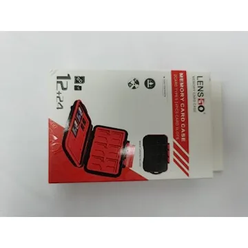 LYNCA 36 Slots Memory Card Case Holder Water-Resistant Anti-Shock Carrying Case for 24 TF and 12 SD Cards Storage Box