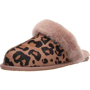 UGG Women's Scuffette II Leopard Slipper, Amphora, 8 M US