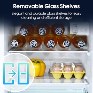 Compact Anypro 3.2 Cu.Ft Fridge with Freezer for Small Spaces