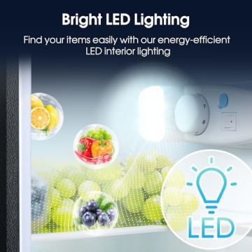 Compact Anypro 3.2 Cu.Ft Fridge with Freezer for Small Spaces