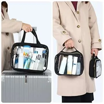 PACKISM Clear Toiletry Bags for Convenient Travel