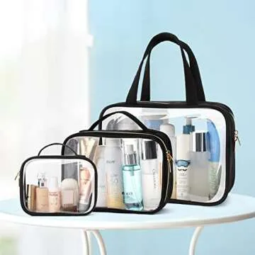 PACKISM Clear Toiletry Bags for Convenient Travel
