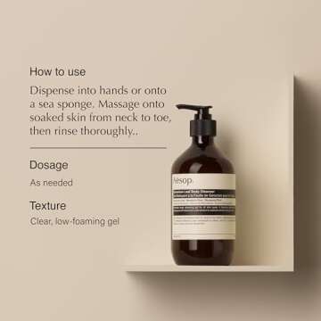 Aesop Geranium Leaf Body Cleanser and Balm Duo for Luxury Care