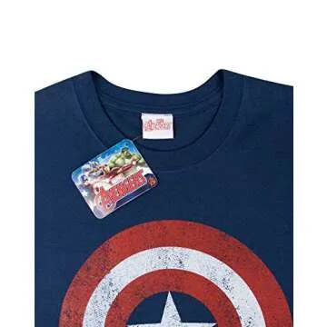 Marvel Captain America T-Shirt for Men - Stylish & Retro