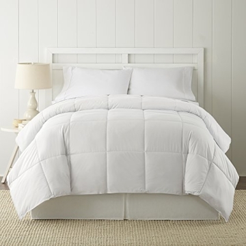 Reversible Microfiber Comforter for All Seasons - Twin Size