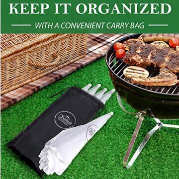 Chefast Food Cover Tent (5 Packs) - Pop Up Mesh Covers in 3 Sizes with Reusable Carry Bag - Protect Foods from Fruit Flies - Great for Picnics, and Outdoor BBQ