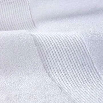 703 GSM 6 Piece Towels Set, 100% Cotton, Zero Twist, Premium Hotel & Spa Quality, Highly Absorbent, 2 Bath Towels 30” x 54”, 2 Hand Towel 16” x 28” and 2 Wash Cloth 12” x 12”. White Color