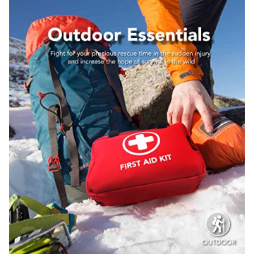 330 Piece First Aid Kit Waterproof Medical Kit Compact Trauma