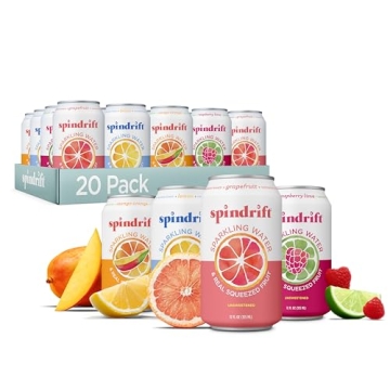 Spindrift Sparkling Water Variety Pack with Real Fruit