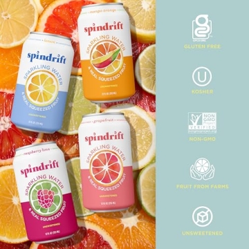 Spindrift Sparkling Water Variety Pack with Real Fruit