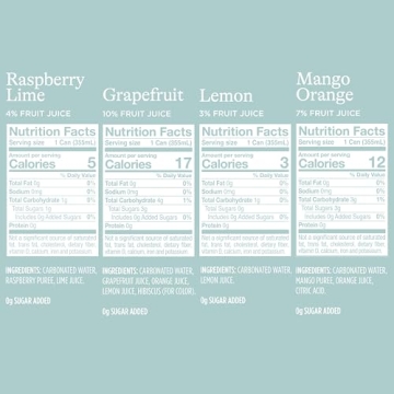 Spindrift Sparkling Water Variety Pack with Real Fruit