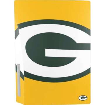 Skinit Decal Gaming Skin Compatible with PS5 Bundle - Officially Licensed NFL Green Bay Packers Large Logo Design
