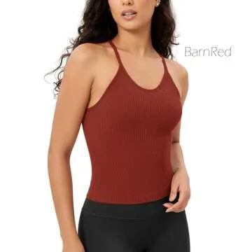 ODODOS Women's Seamless Cami Tops - 3 Pack Comfort
