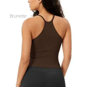 ODODOS Women's Seamless Cami Tops - 3 Pack Comfort