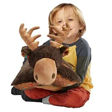 Pillow Pets 18” Sweet Scented Chocolate Moose, Stuffed Animal Plush Toy , Brown