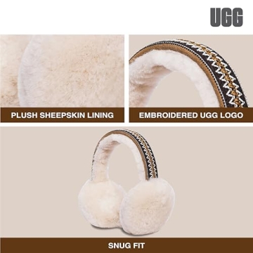 UGG Women's Sheepskin Tasman Earmuffs for Cold Weather Comfort
