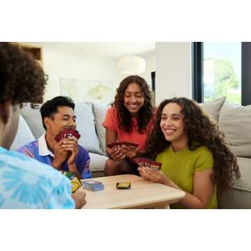 Mattel Games UNO Show ‘em No Mercy Card Game for Kids, Adults & Family Parties & Travel with Extra Cards, Special Rules & Tougher Penalties