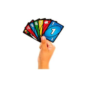 Mattel Games UNO Show ‘em No Mercy Card Game for Kids, Adults & Family Parties & Travel with Extra Cards, Special Rules & Tougher Penalties