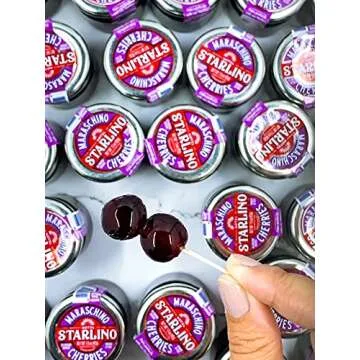 Hotel Starlino | Italian Maraschino Cherries | Mini Jar | Holds 7 Cherries - 42 gram Jar