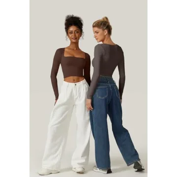 Stylish Meyeeka Cropped Long Sleeve Top in Cinnamon