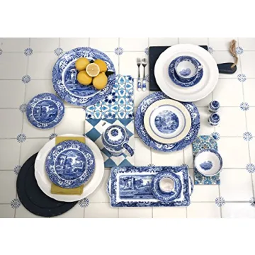 Spode Blue Italian Dinner Plates - Set of 4 (10.5 inch Dinner Plate)