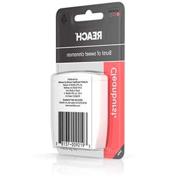 Reach Cleanburst Cinnamon Flavored Dental Floss 55 Yards