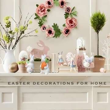 Gftoholic Easter Bunny Decorations Set of 2 for Spring