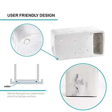 Stylish Large Electric Toothbrush Holder with Storage