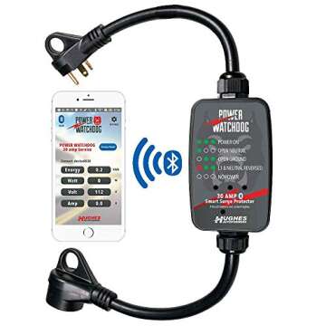 Power Watchdog PWD30, Bluetooth Surge Protector, 30 Amp, Portable