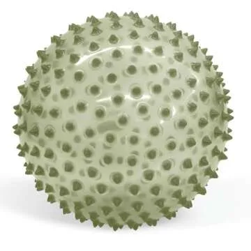 Edushape Sensory Ball for Baby - 7” Glow-in-The-Dark Baby Ball That Helps Enhance Gross Motor Skills for Kids Aged 6 Months & Up - Pack of 1 Vibrant Colorful and Unique Textured Ball for Baby