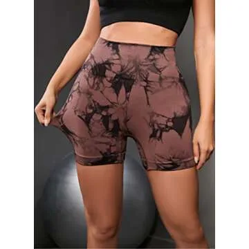 OVESPORT Workout Shorts for Women Scrunch Butt Lifting High Waisted Yoga Gym Seamless Booty Biker Shorts