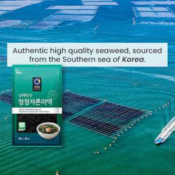 Chung Jung One O'Food Dried Seaweed, Korean Miyeok Baby Wakame Cut Flakes for Miyeokguk Miso Soup Se...