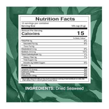 Chung Jung One O'Food Dried Seaweed, Korean Miyeok Baby Wakame Cut Flakes for Miyeokguk Miso Soup Sea Weed Salad, Product of Korea, 50g, 20 Servings, Pack of 2